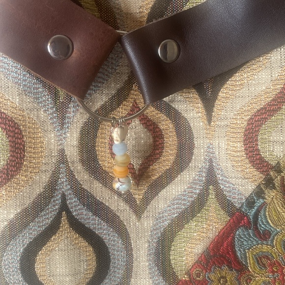 ST. CLAIR DESIGNS Black and Red Crossbody Bag with Intricate Pattern Boho - Picture 4 of 6